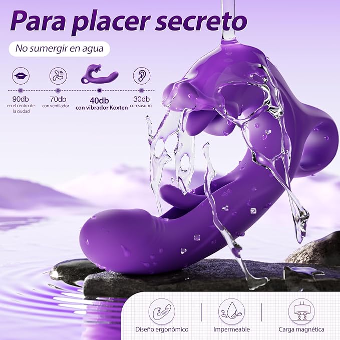 Vibradorador clítoris con lamedor